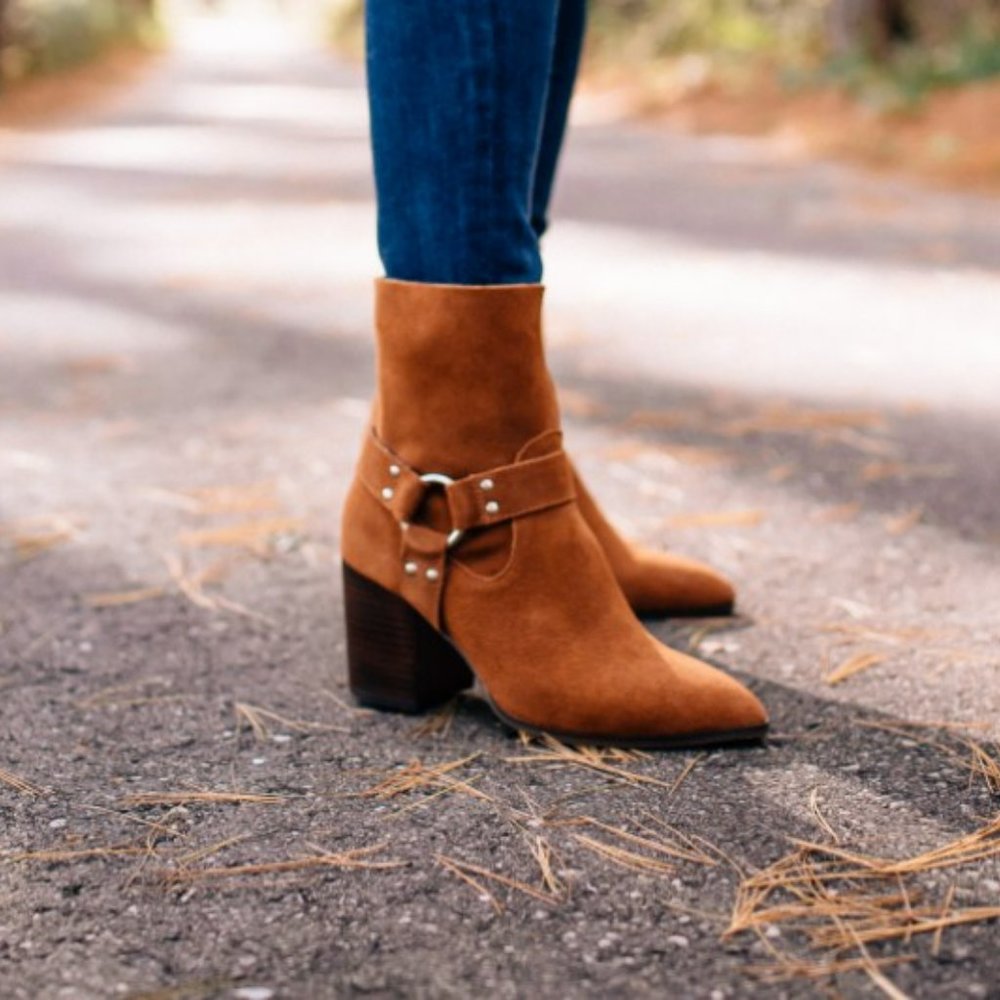 Steven by Steve Madden Brown Suede Ankle Boots